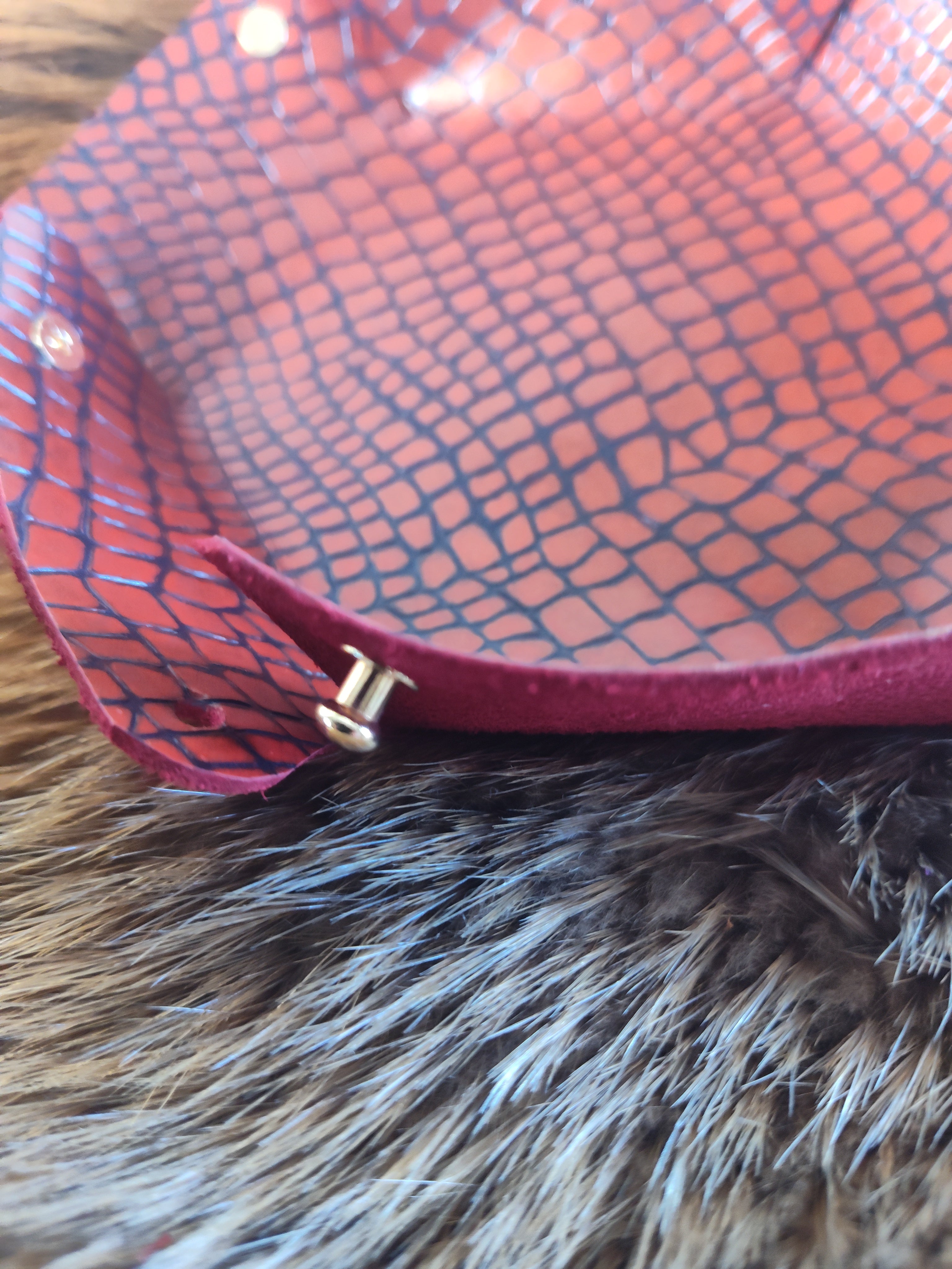 Red Alligator Valet Tray