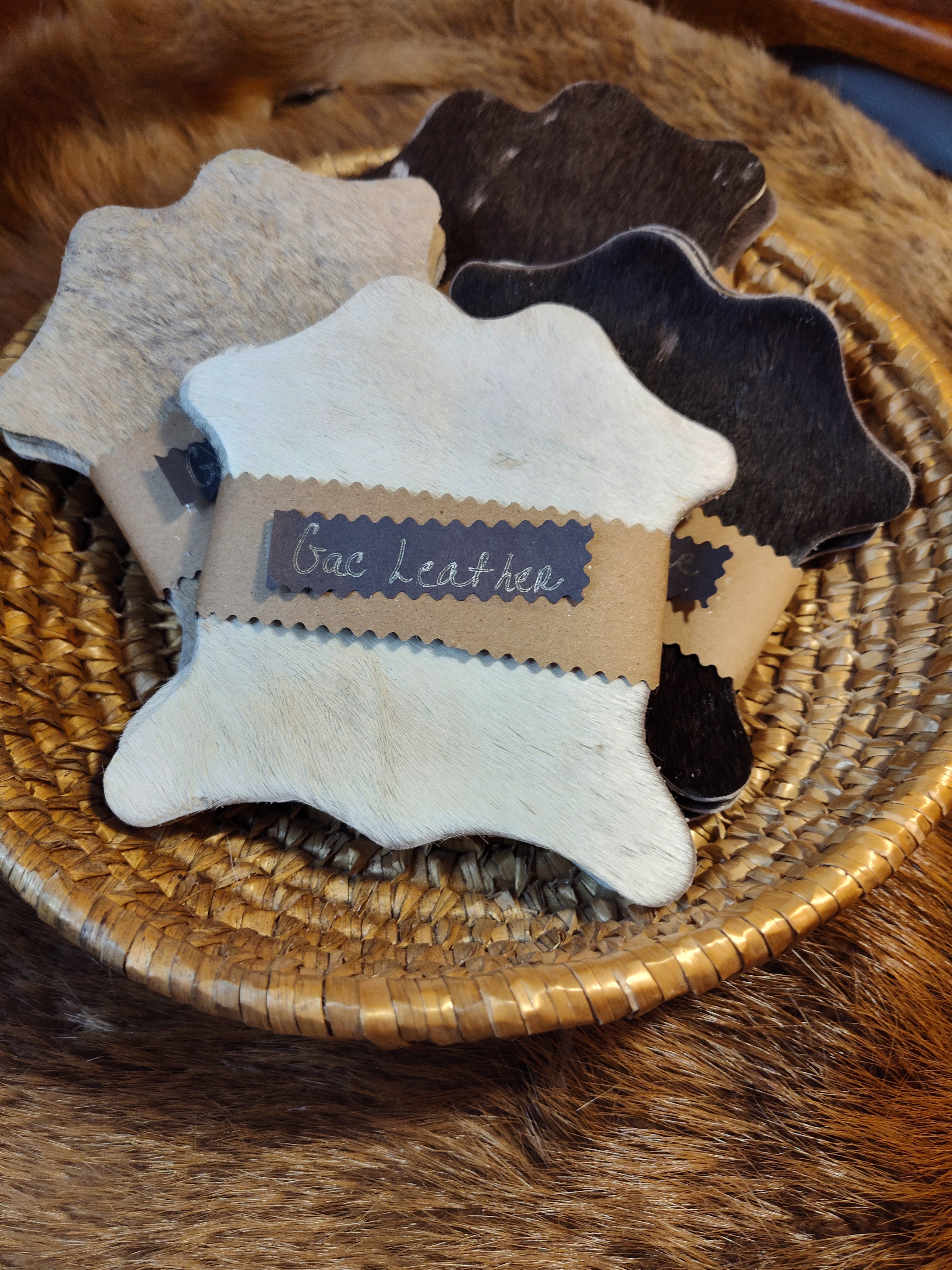 Cowhide Coasters