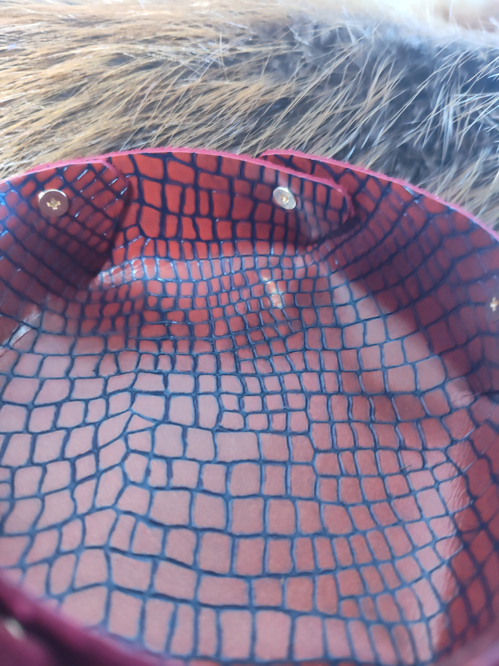 Red Alligator Valet Tray